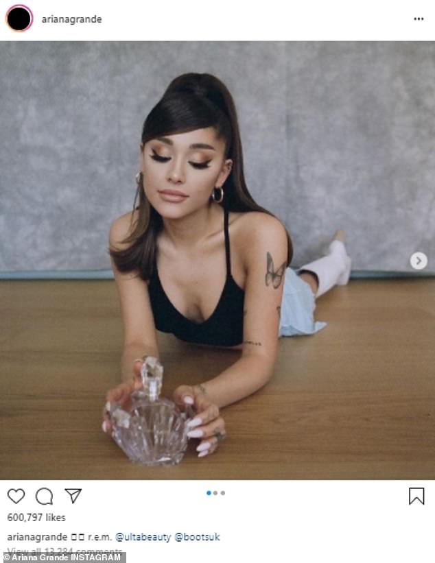 Ariana Grande Rocks Her Retro Look From Positions As She Advertises Her New R E M Fragrance Culture Readsector