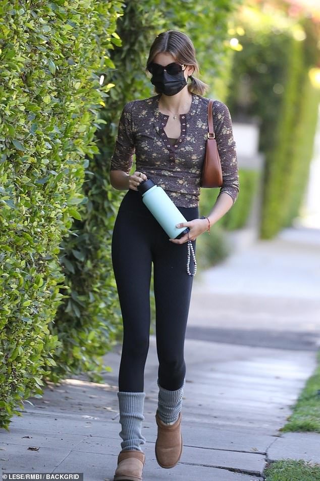Kaia Gerber Rocks A Floral Thermal Long Sleeve At The Gym For Her Daily Workout In Los Angeles Culture Readsector
